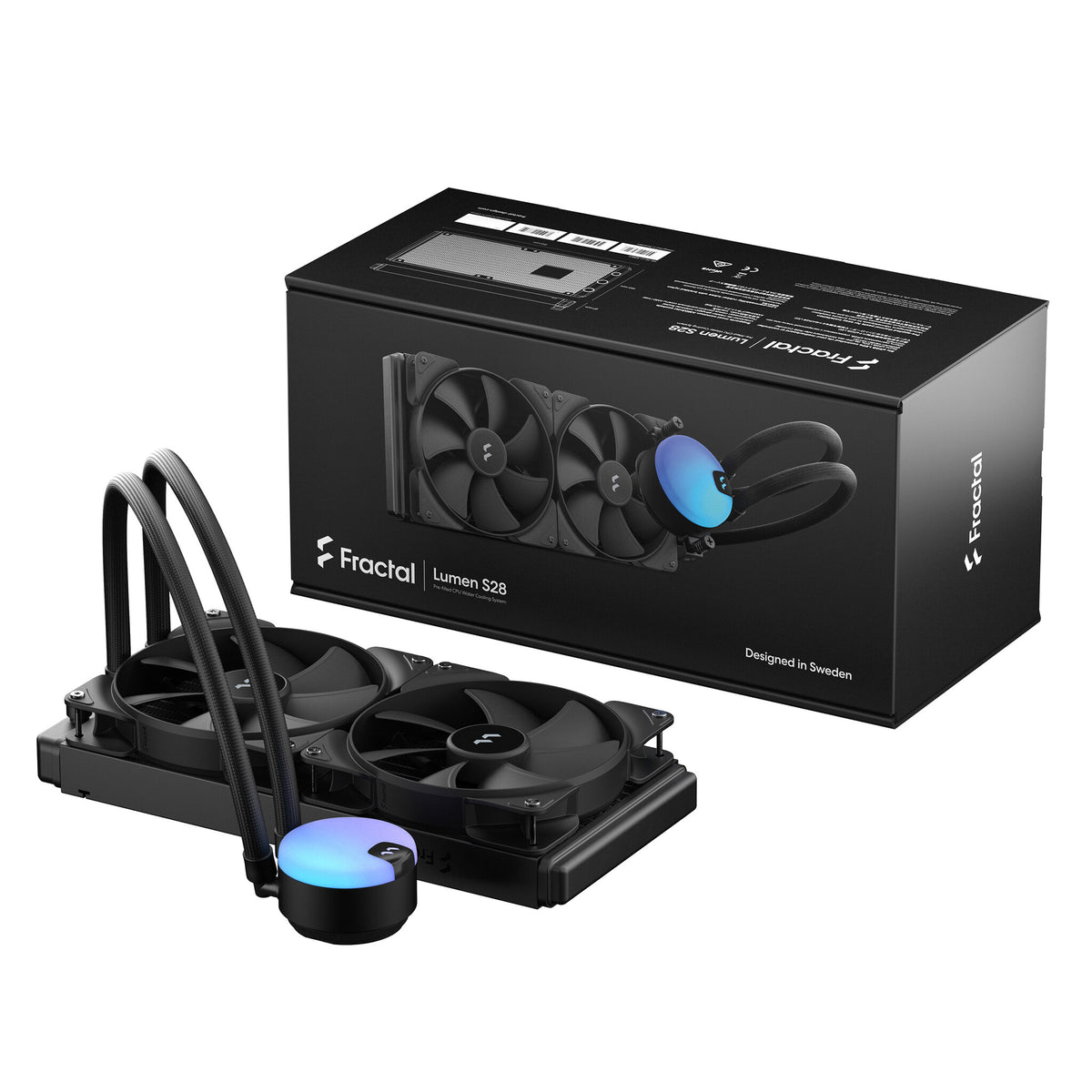 Fractal Design Lumen S28 V2 - All-in-one Liquid Processor Cooler in Black - 280mm