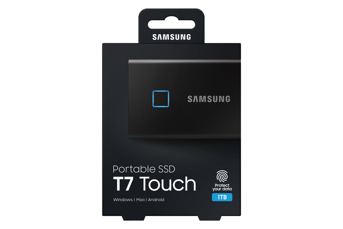 Samsung Portable SSD T7 Touch in Black - 1TB