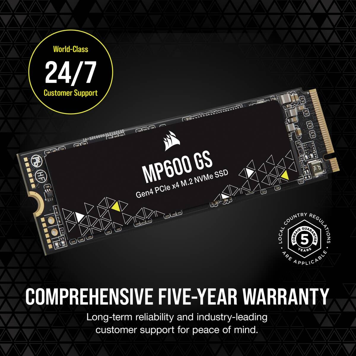 Corsair MP600 GS - PCI Express 4.0 3D TLC NAND NVMe M.2 SSD - 2 TB