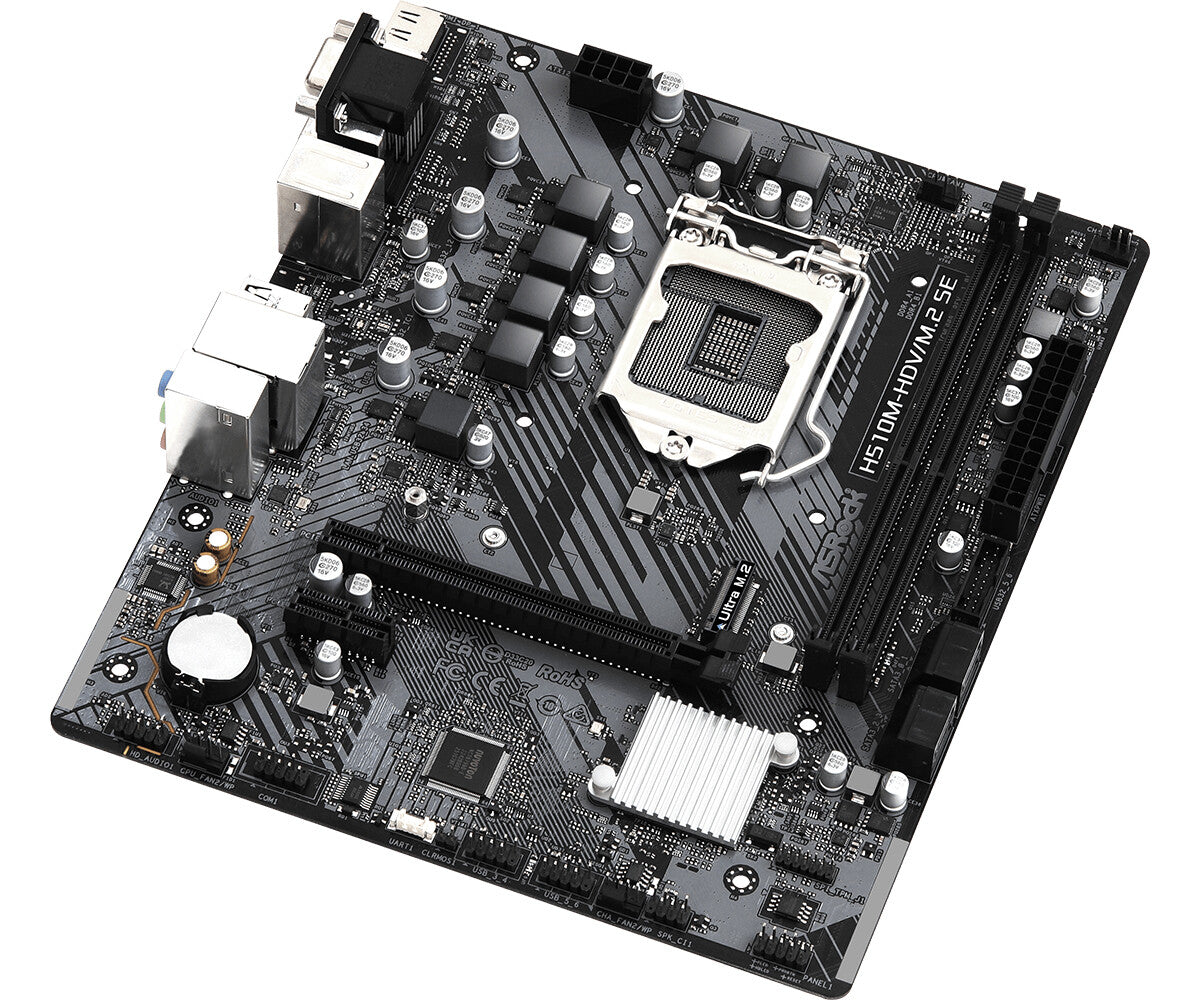 Asrock H510M-HDV/M.2 SE micro ATX motherboard - Intel H470 LGA 1200