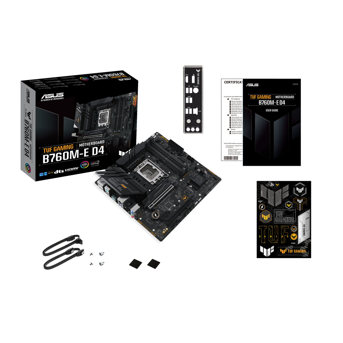 ASUS TUF GAMING B760M-E D4 micro ATX motherboard - Intel B760 LGA 1700