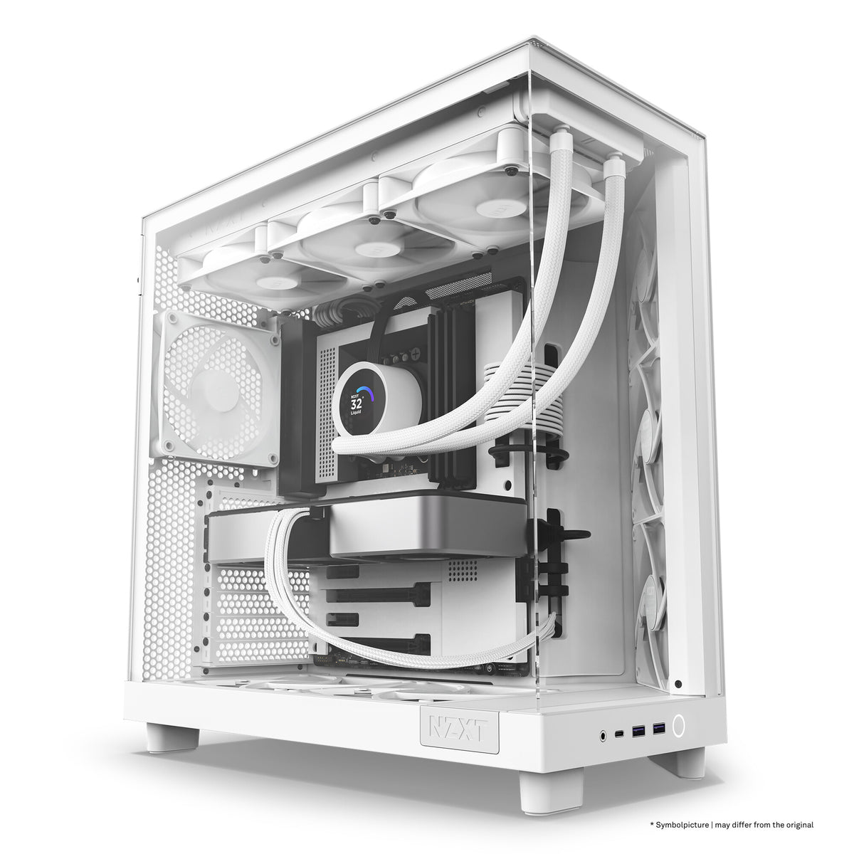 NZXT H6 Flow - ATX Mid Tower Case in White