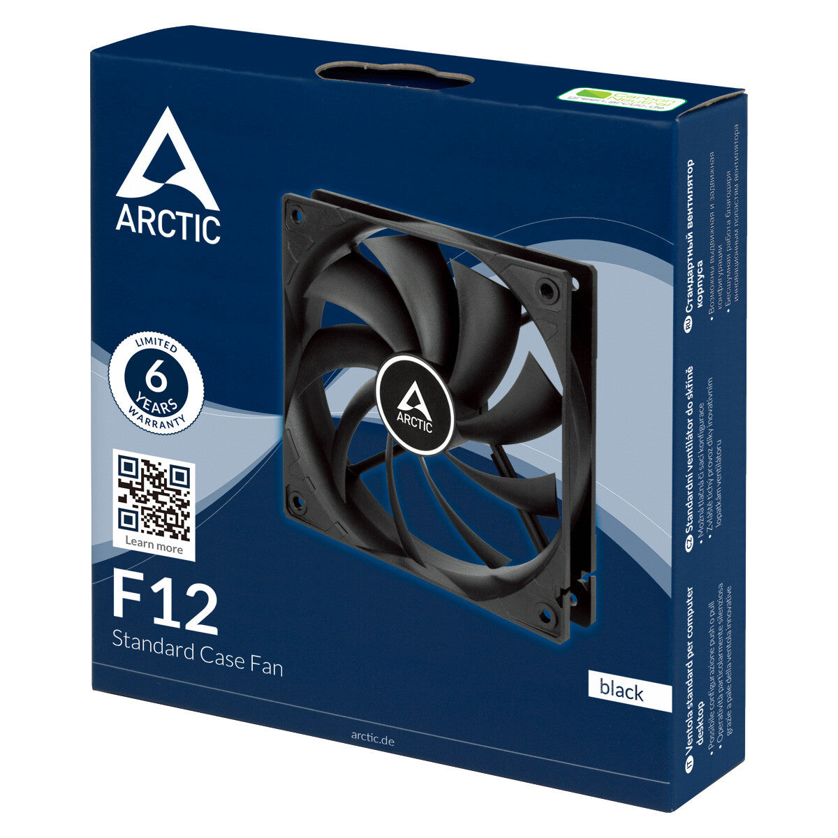 ARCTIC F12 - Computer Case Fan in Black - 120mm