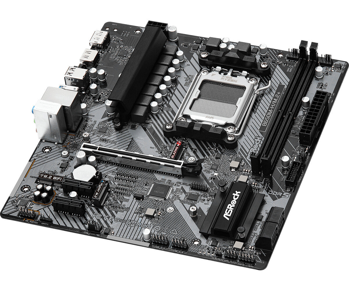 Asrock B650M-H/M.2+ micro ATX motherboard - AMD B650 Socket AM5