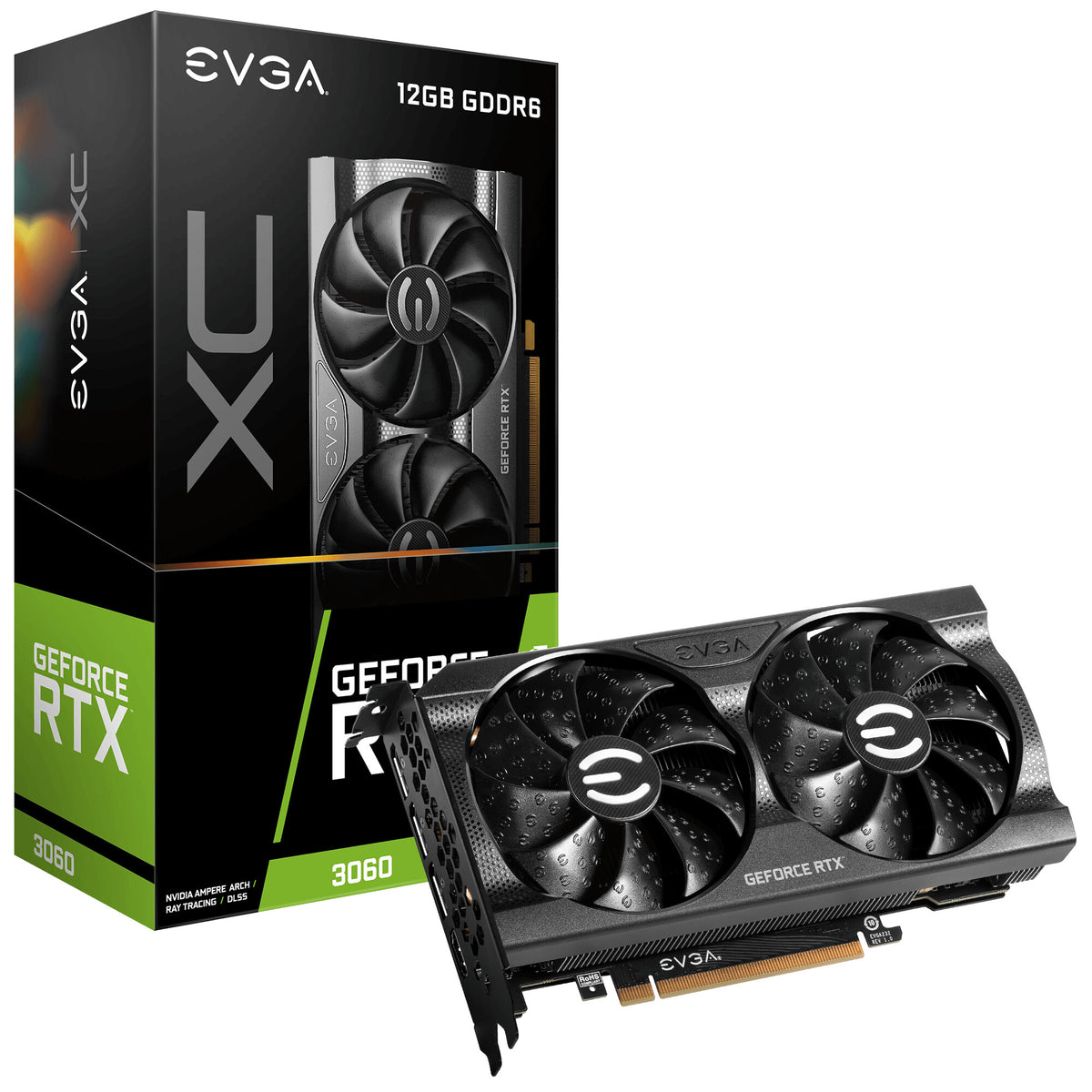 EVGA XC Gaming - NVIDIA 12 GB GDDR6 GeForce RTX 3060 graphics card