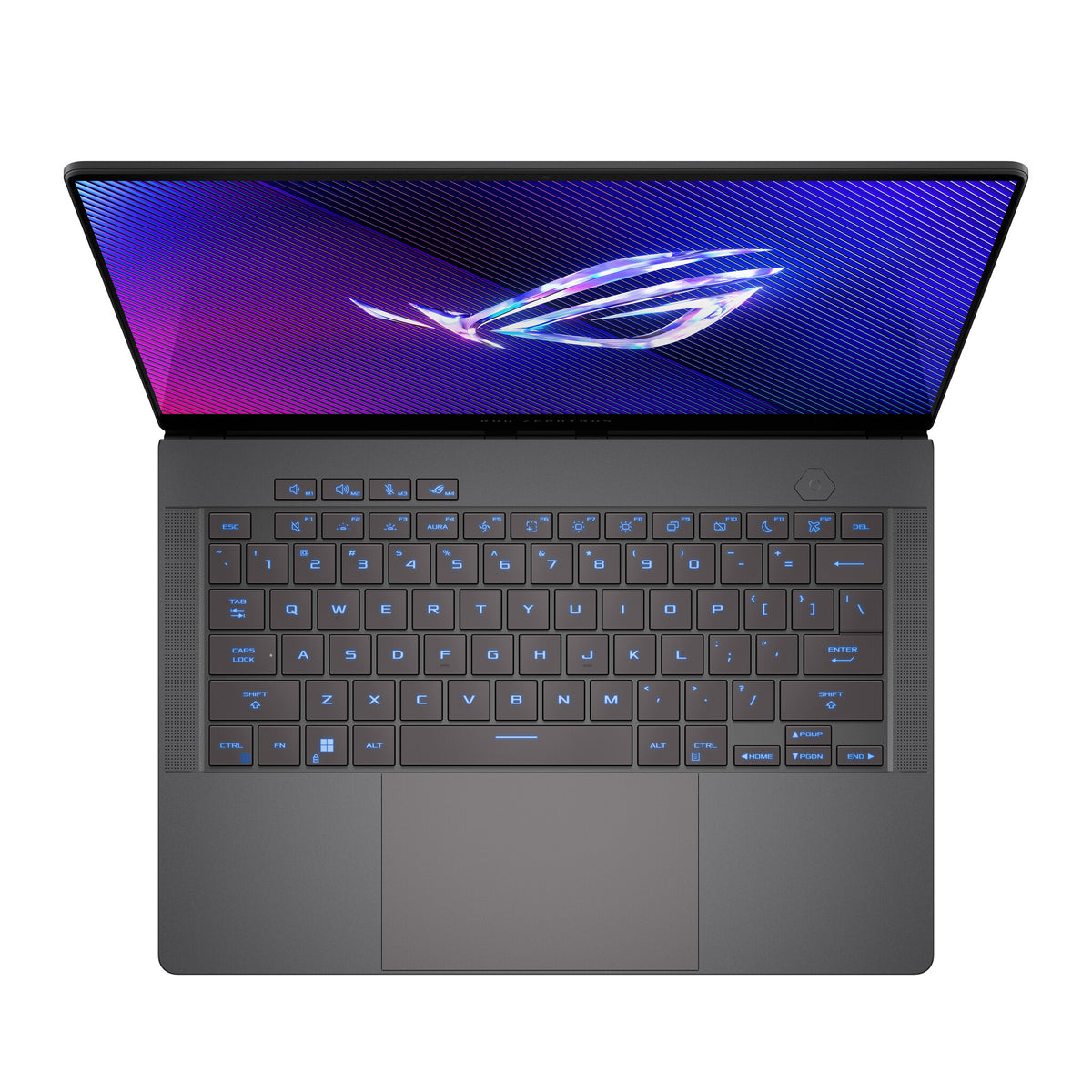 ASUS ROG Zephyrus G14 Laptop - 35.6 cm (14&quot;) - AMD Ryzen™ 9 8945HS - 32 GB LPDDR5x-SDRAM - 1 TB SSD - NVIDIA GeForce RTX 4070 - Wi-Fi 6E - Windows 11 Home - Black / Grey