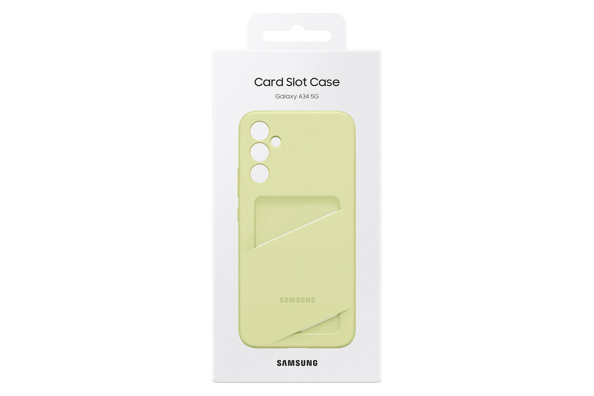 Samsung Card Slot Case for Galaxy A34 in Lime