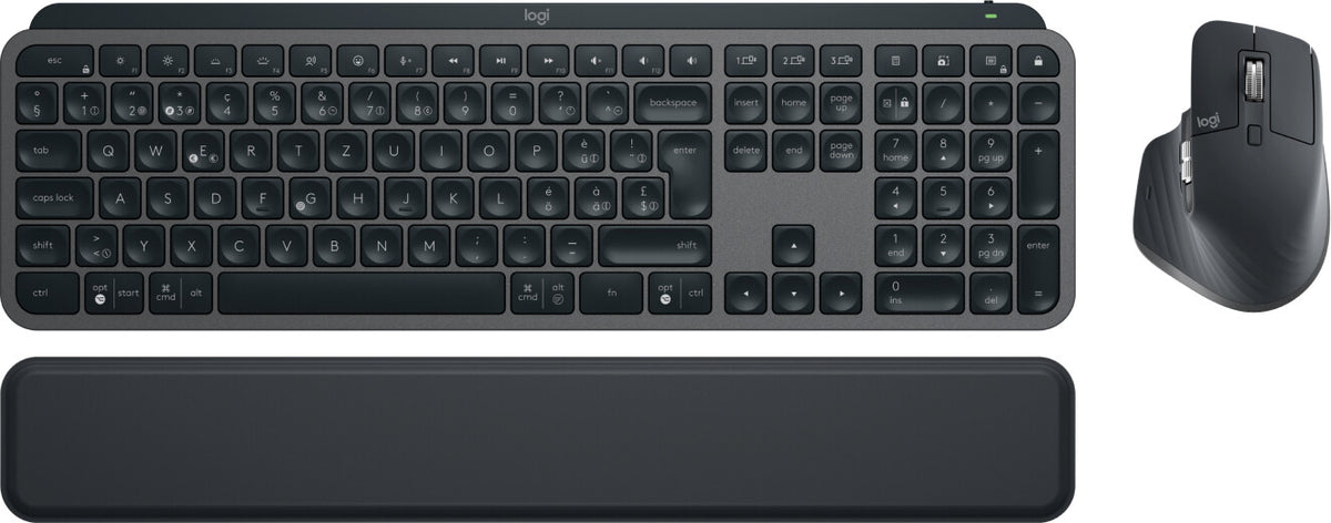 Logitech MX Keys S Combo - RF Wireless + Bluetooth keyboard (QWERTZ Swiss) &amp; Mouse in Graphite