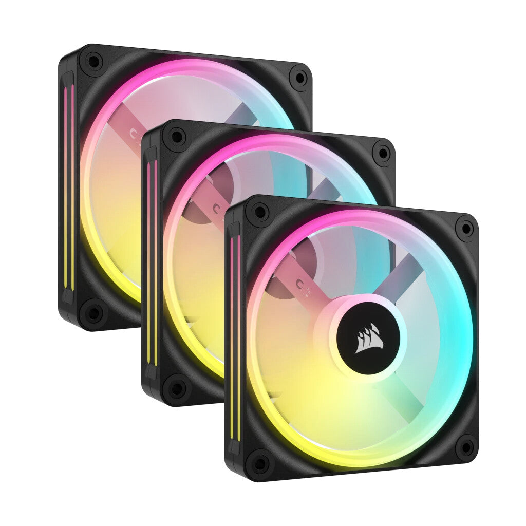 Corsair iCUE LINK QX120 RGB - Computer Case Fan in Black - 120mm (pack of 3)