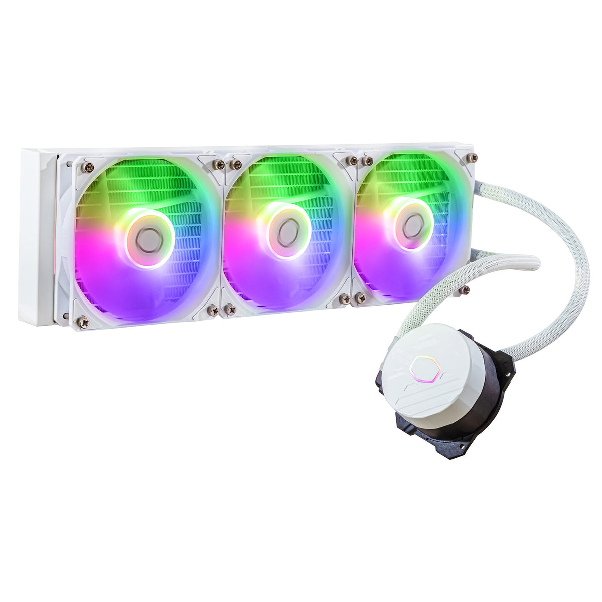 Cooler Master MasterLiquid 360L Core ARGB - Liquid Processor Cooling Kit in White - 360mm