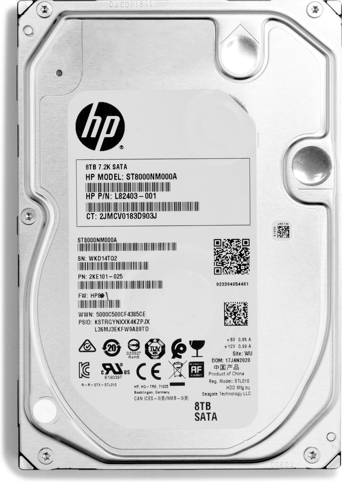 HP 8TB 7200RPM SATA 3.5in Enterprise 3.5&quot; Serial ATA