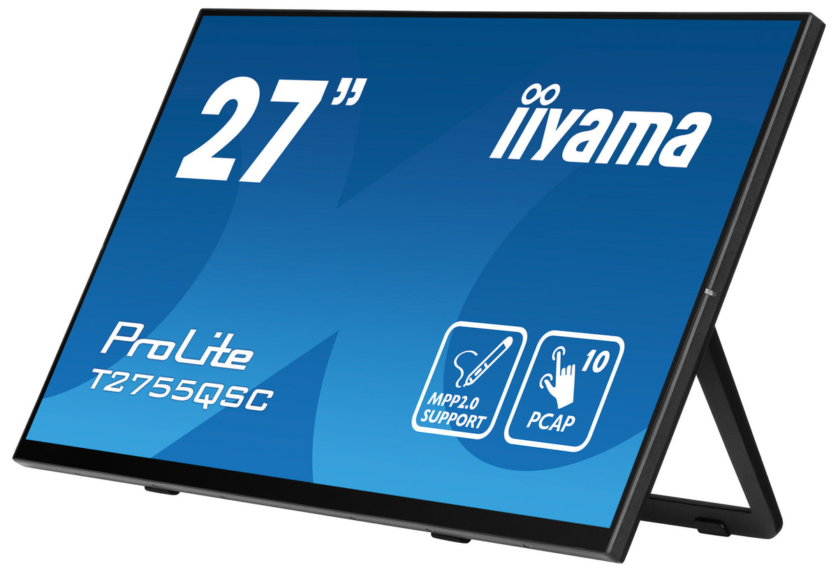 iiyama ProLite T2755QSC-B1 - 68.6 cm (27&quot;) - 2560 x 1440 pixels Full HD LCD Touchscreen Monitor