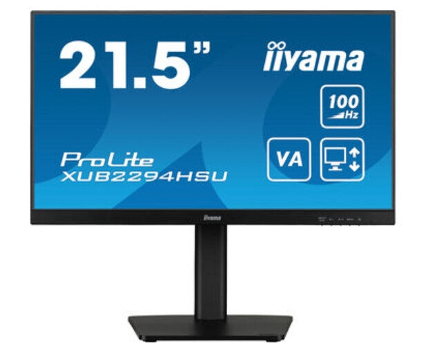 iiyama ProLite XUB2294HSU-B6 - 54.6 cm (21.5&quot;) - 1920 x 1080 pixels FHD LCD Monitor