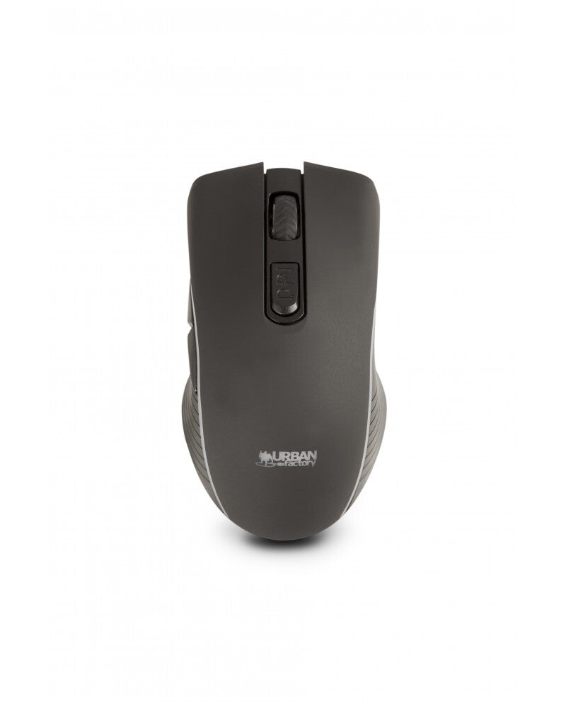 Urban Factory ONLEE -  Ambidextrous RF Wireless + Bluetooth Optical Mouse in Black - 2,400 DPI