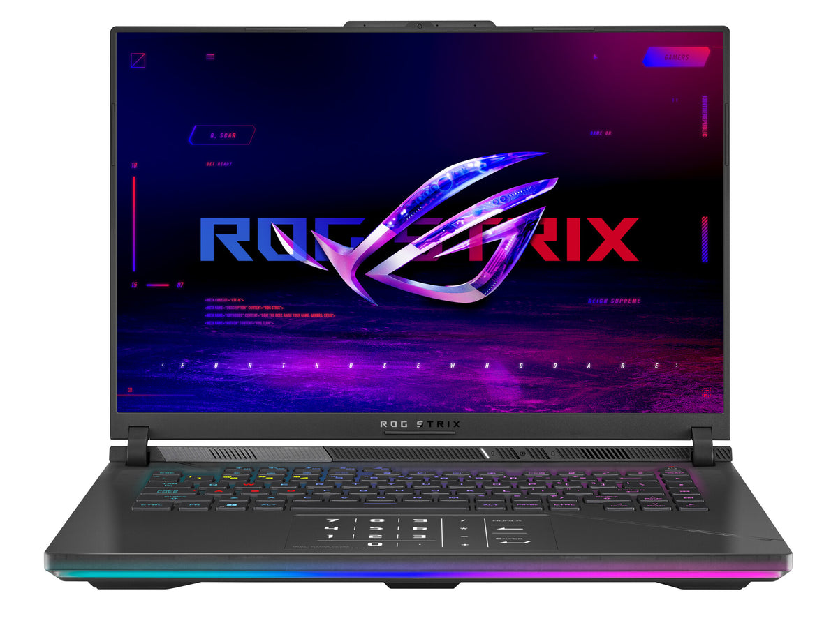 ASUS ROG Strix SCAR 16 Laptop 40.6 cm (16&quot;) -  Intel® Core™ i9-14900HX - 64 GB DDR5-SDRAM - 1 TB SSD - NVIDIA GeForce RTX 4080 - Wi-Fi 6E - Windows 11 Pro - Black