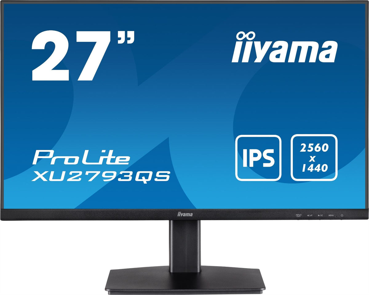 iiyama ProLite XU2793QS-B1 Computer Monitor 68.6 cm (27&quot;) 2560 x 1440 pixels Wide Quad HD LED Black