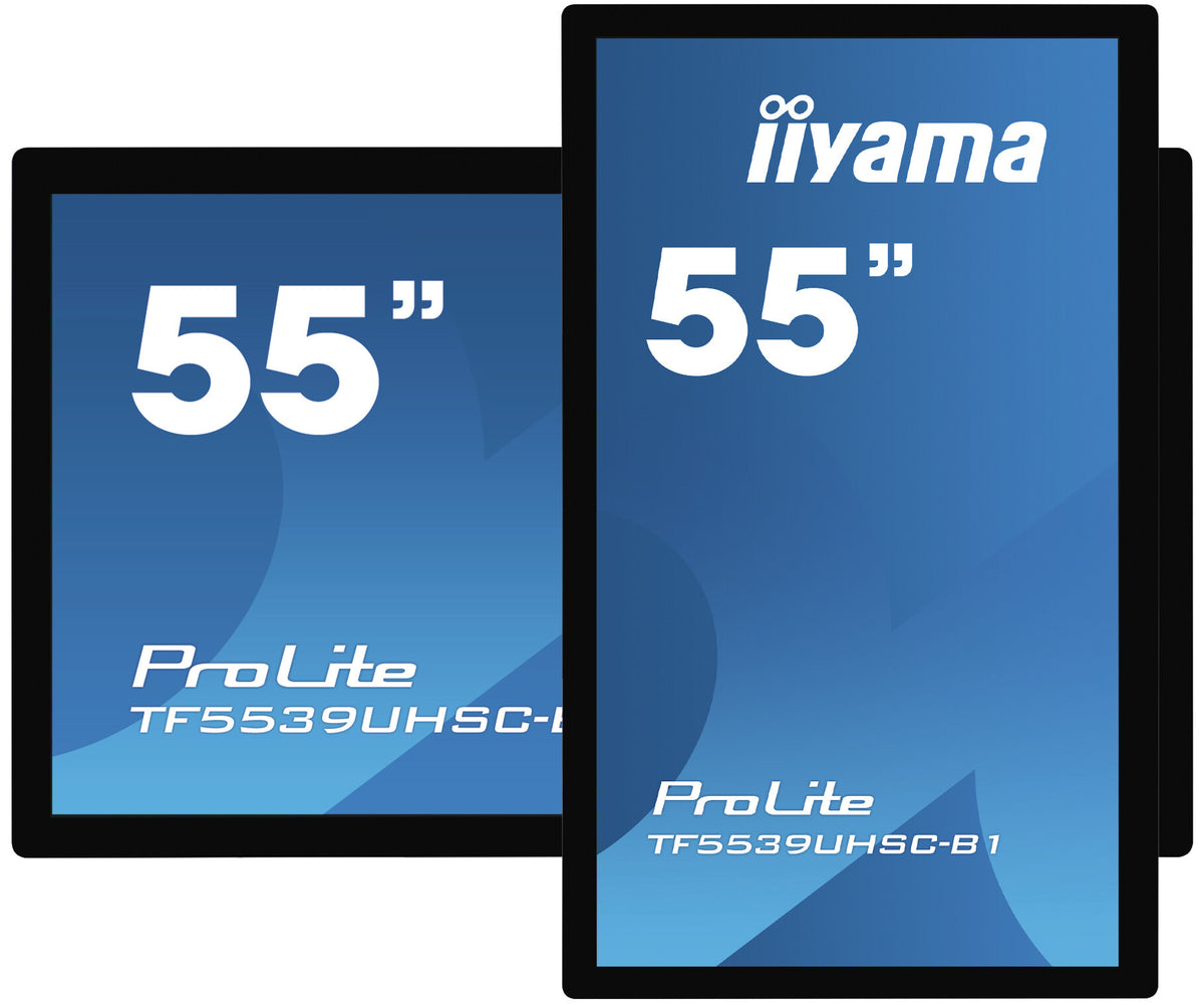 iiyama ProLite TF5539UHSC-B1AG computer monitor 139.7 cm (55&quot;) 3840 x 2160 pixels 4K Ultra HD LED Touchscreen Multi-user Black