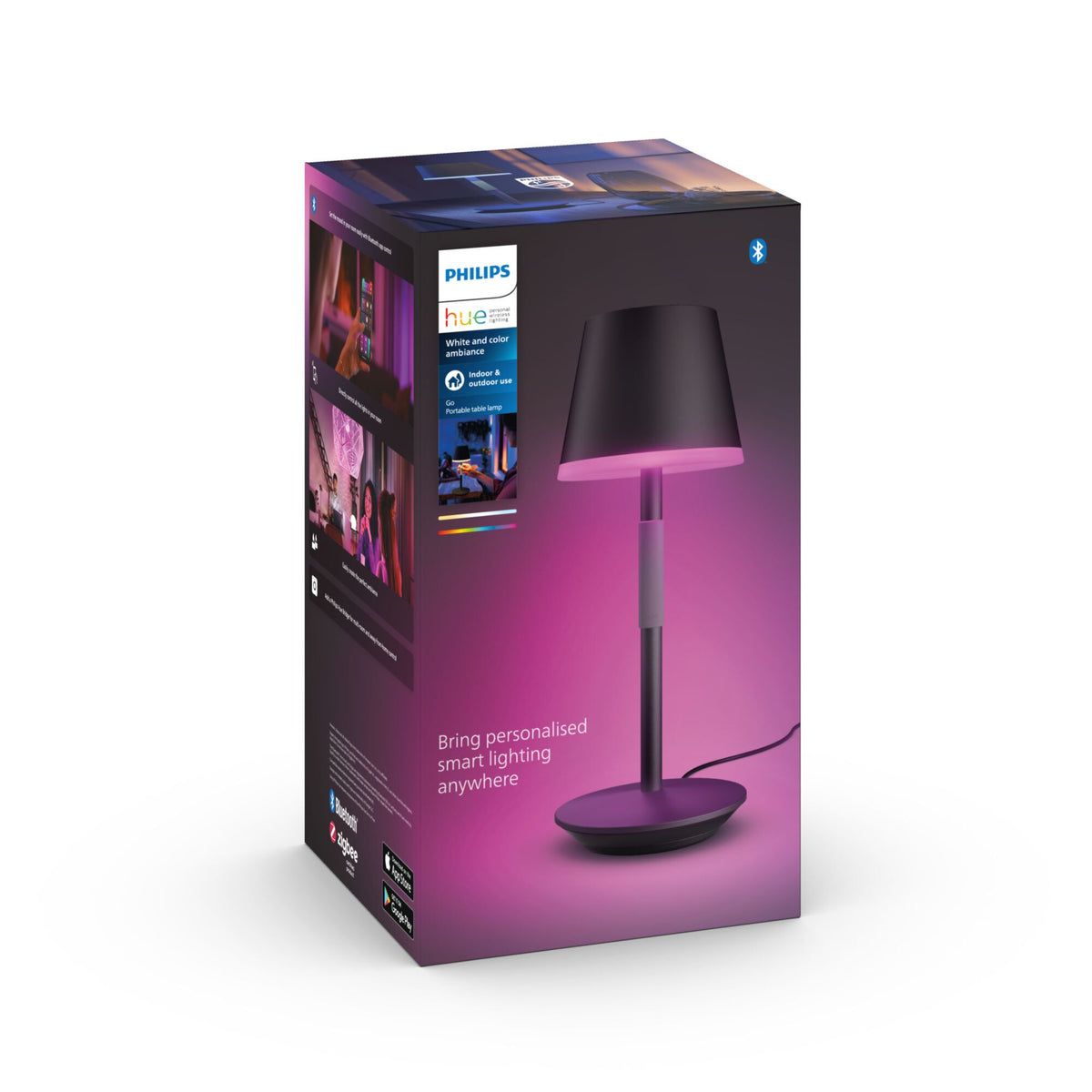 Philips Hue White and colour ambience Hue Go portable table lamp