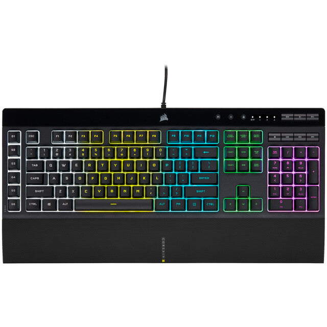 Corsair K55 RGB Pro - USB Wired RGB Mechanical Gaming keyboard in Black (UK QWERTY)