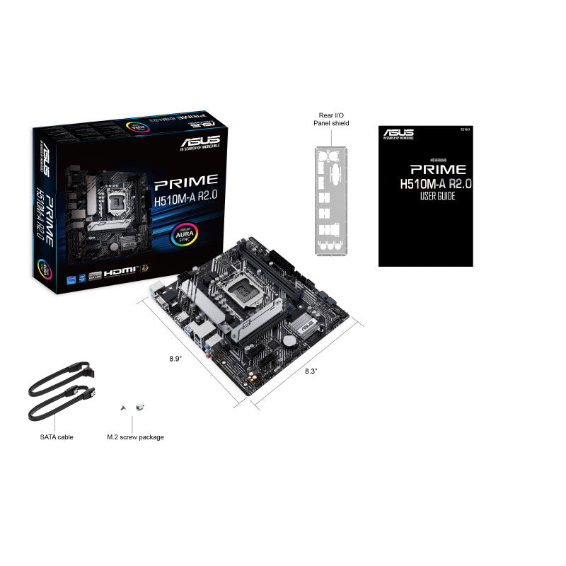 ASUS PRIME H510M-A R2.0 micro ATX motherboard - Intel H510 LGA 1200