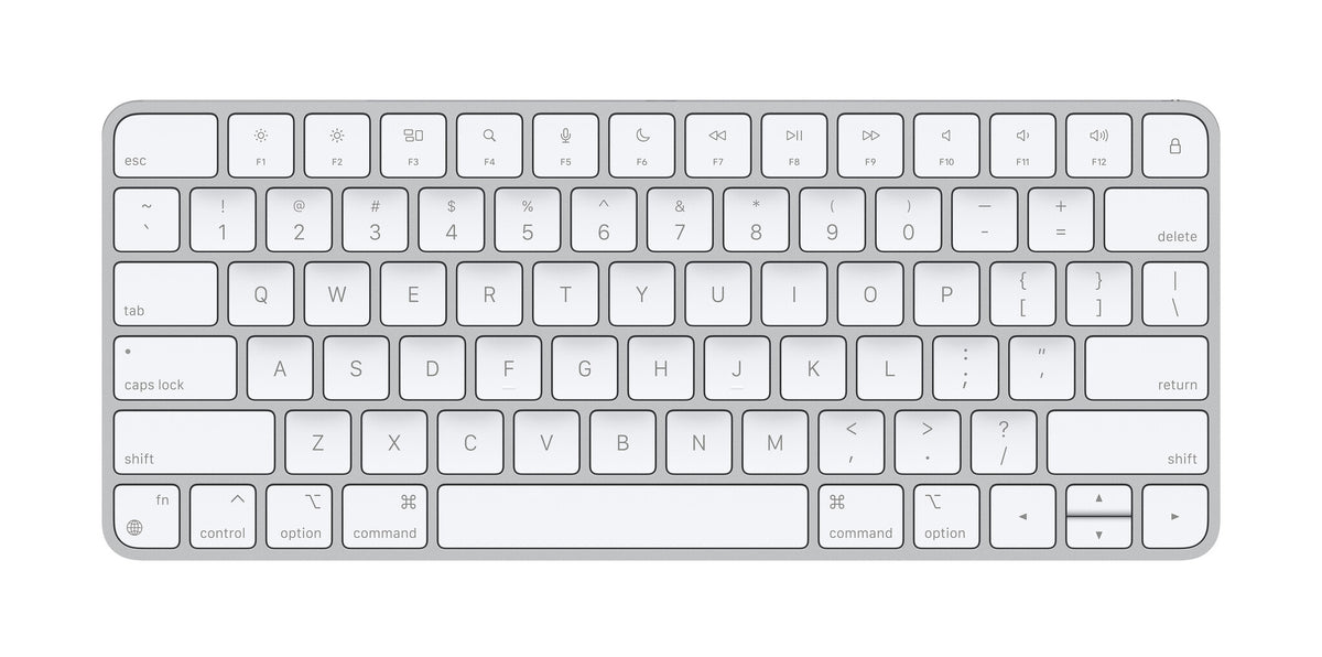 Apple Magic -  USB Wired + Bluetooth Wireless Keyboard in Aluminium / White (QWERTY US)