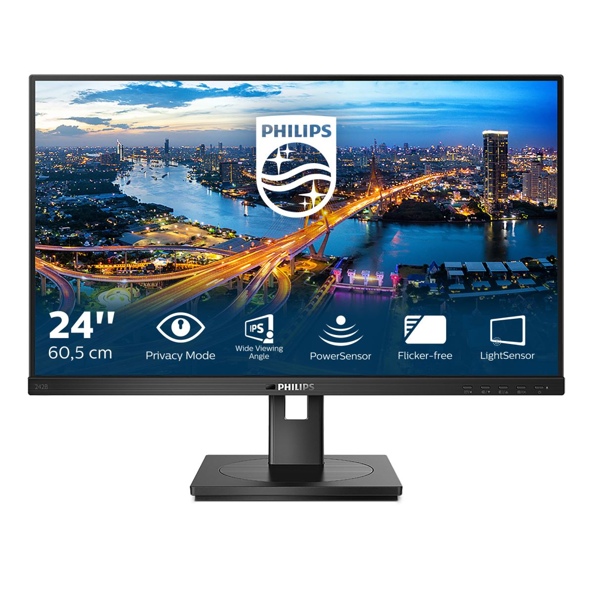 Philips B Line 242B1V/00 LED display 60.5 cm (23.8&quot;) 1920 x 1080 pixels Full HD Black Monitor