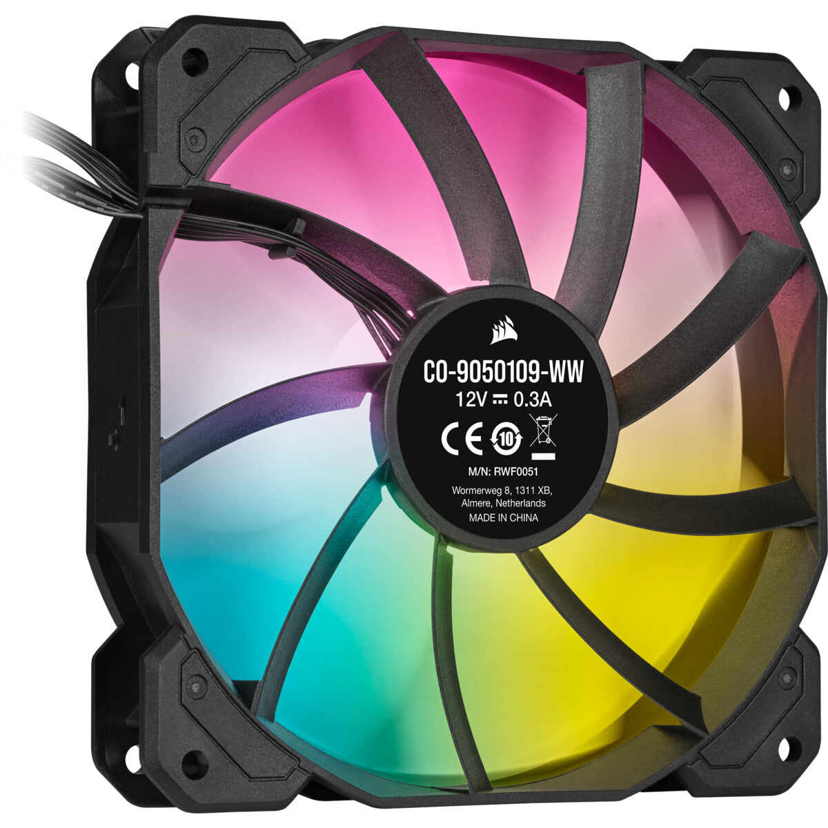 Corsair SP120 RGB ELITE - Computer Case Fan in Black - 120mm (Pack of 3)