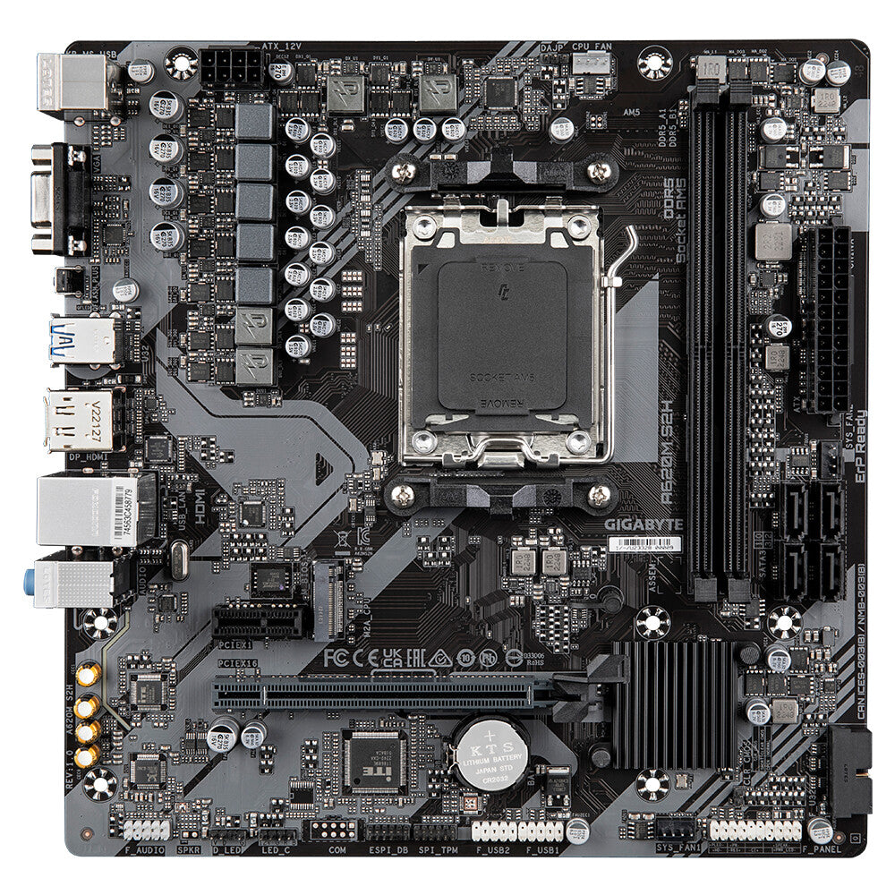 Gigabyte A620M S2H Micro ATX motherboard - AMD A620 Socket AM5