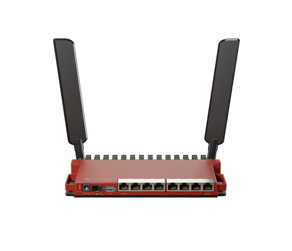 Mikrotik L009UiGS-2HaxD-IN - Gigabit Ethernet Single-band (2.4 GHz) wireless router in Red