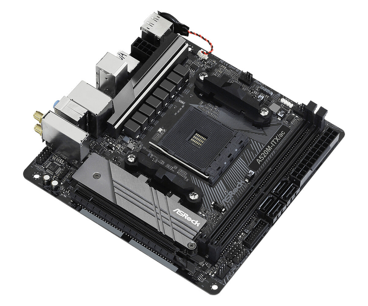 Asrock A520M-ITX/ac micro ATX motherboard - AMD A520 Socket AM4