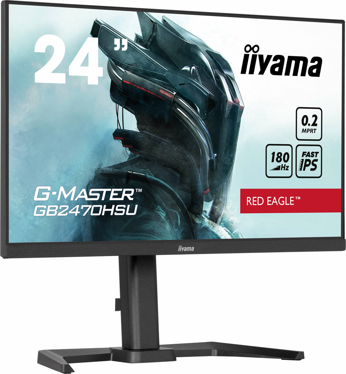 iiyama G-MASTER GB2470HSU-B6 - 60.5 cm (23.8&quot;) - 1920 x 1080 pixels Full HD LCD Monitor