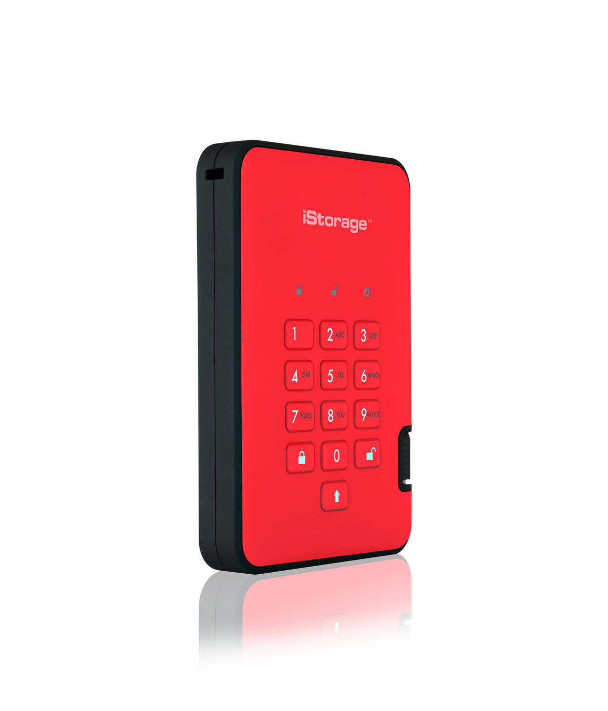 iStorage diskAshur2 - Secure Encrypted External solid state drive in Red - 512 GB