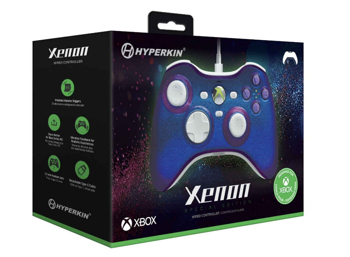 Hyperkin Xenon USB Wired Controller for Xbox Series X|S in Twilight Galaxy