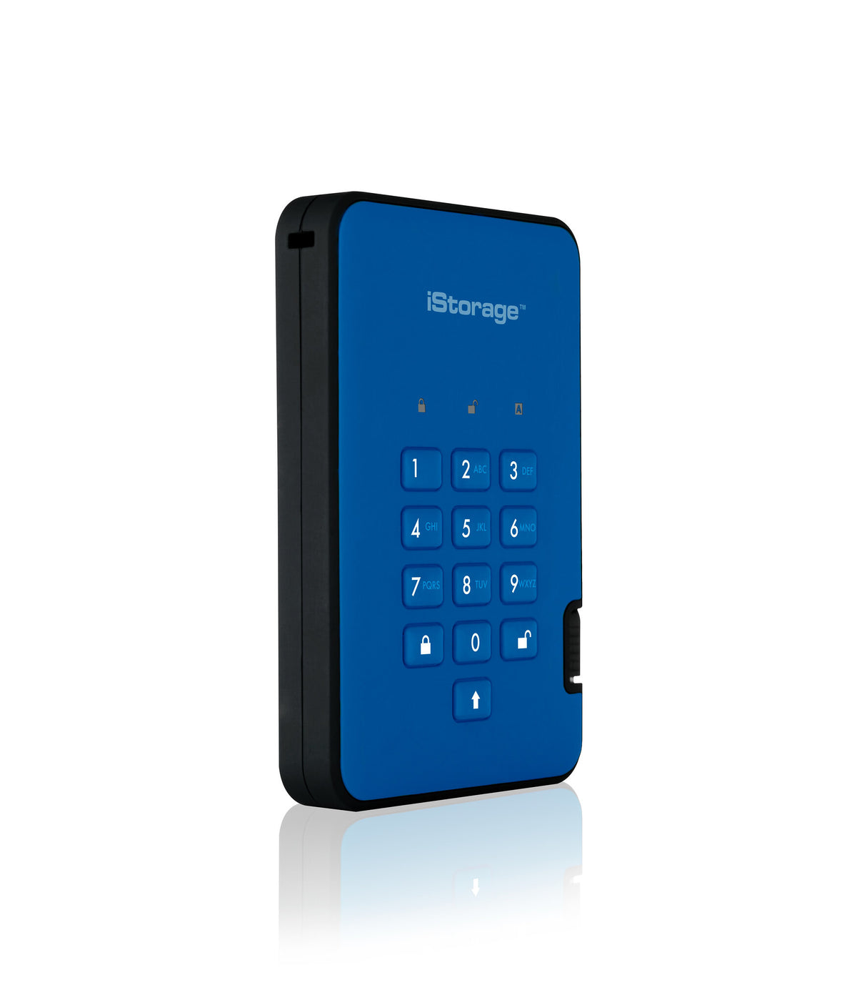 iStorage diskAshur2 - Secure Encrypted External hard drive in Blue - 1 TB