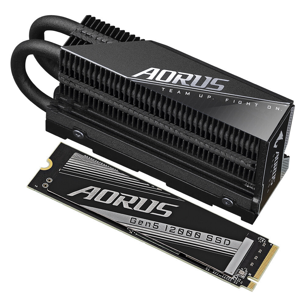 Gigabyte AORUS Gen5 12000 - PCI Express 5.0 3D TLC NAND NVMe M.2 SSD - 2 TB