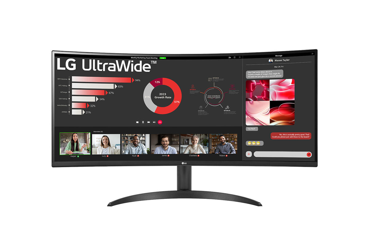 LG 34WR50QC-B - 86.4 cm (34&quot;) - 3440 x 1440 pixels UltraWide QHD LCD Monitor