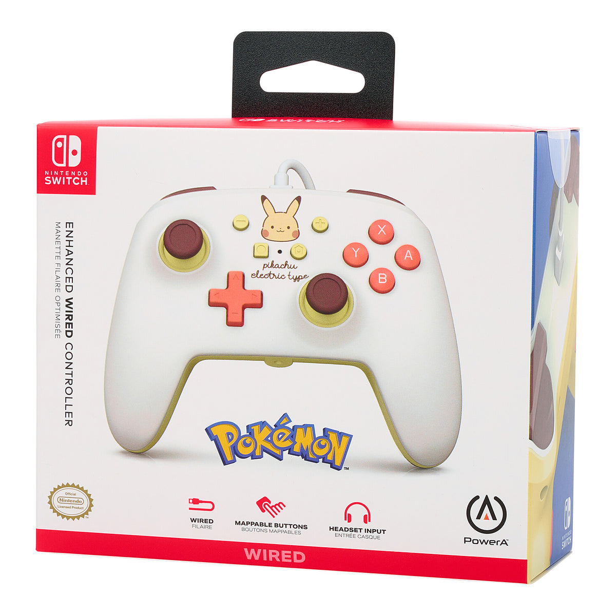 PowerA Enhanced Wired Controller for Nintendo Switch - Pikachu Electric Type