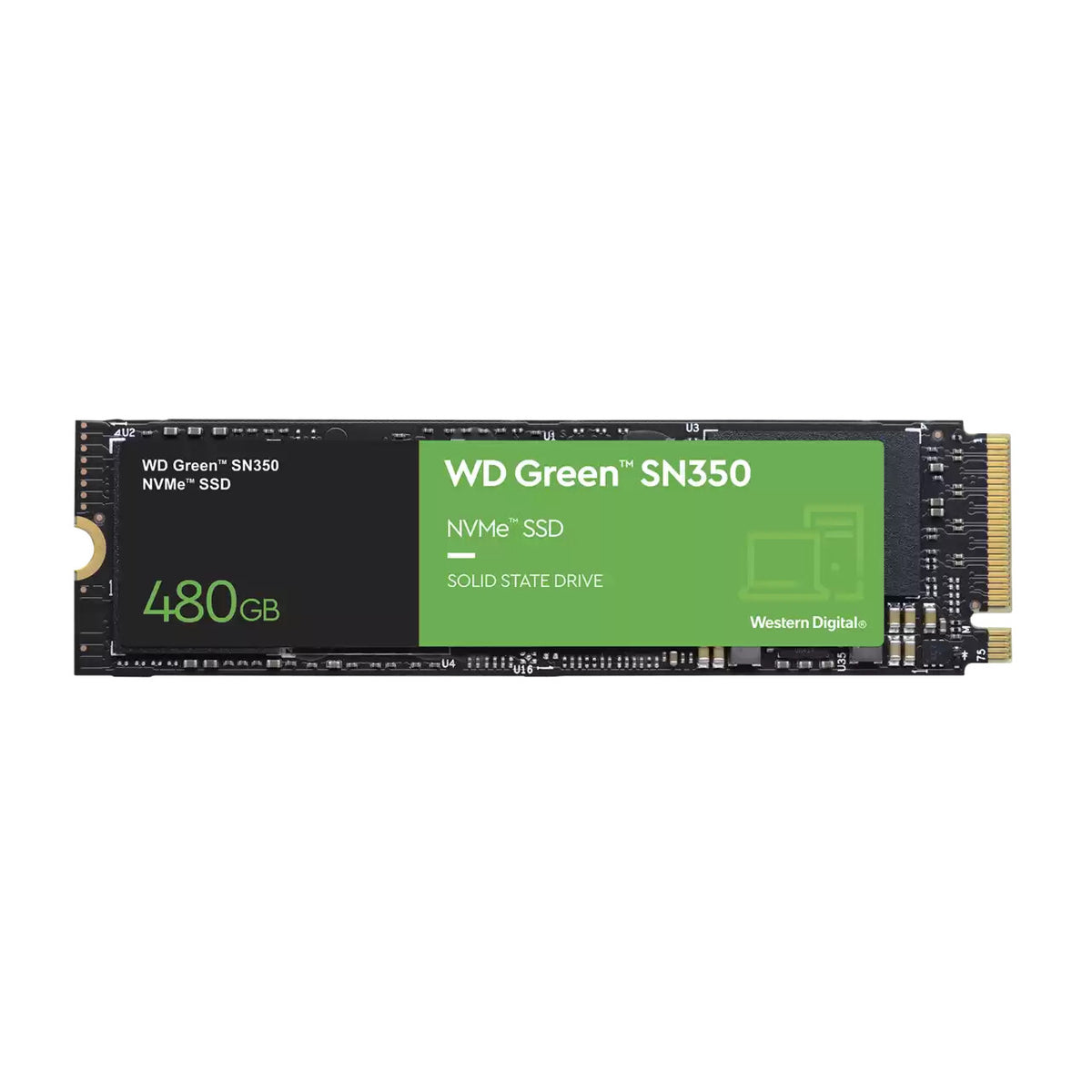 Western Digital WD Green SN350 - PCI Express 3.0 NVMe M.2 SSD - 480 GB