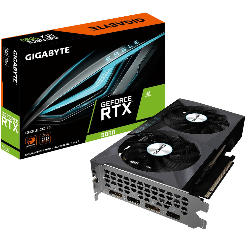 Gigabyte EAGLE OC 8G - NVIDIA 8 GB GDDR6 GeForce RTX 3050 graphics card