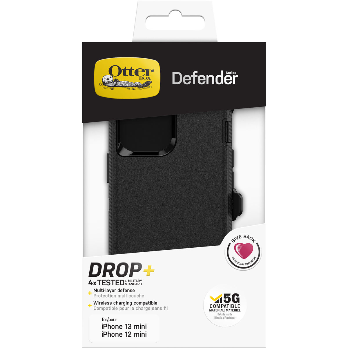 OtterBox Defender Case for iPhone 13 mini / 12 mini in Black