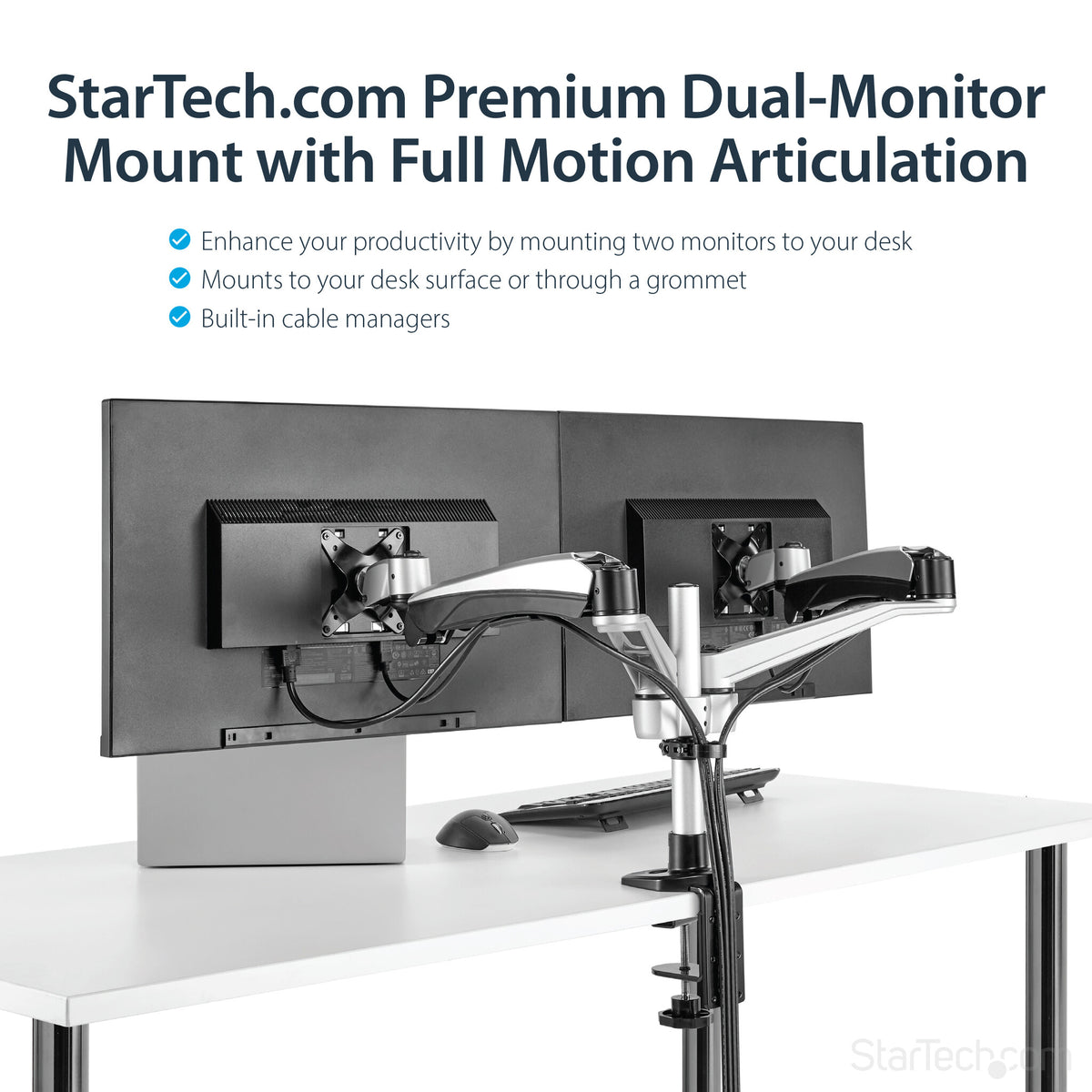 StarTech.com ARMDUAL30 - Desk monitor mount for 76.2 cm (30&quot;)