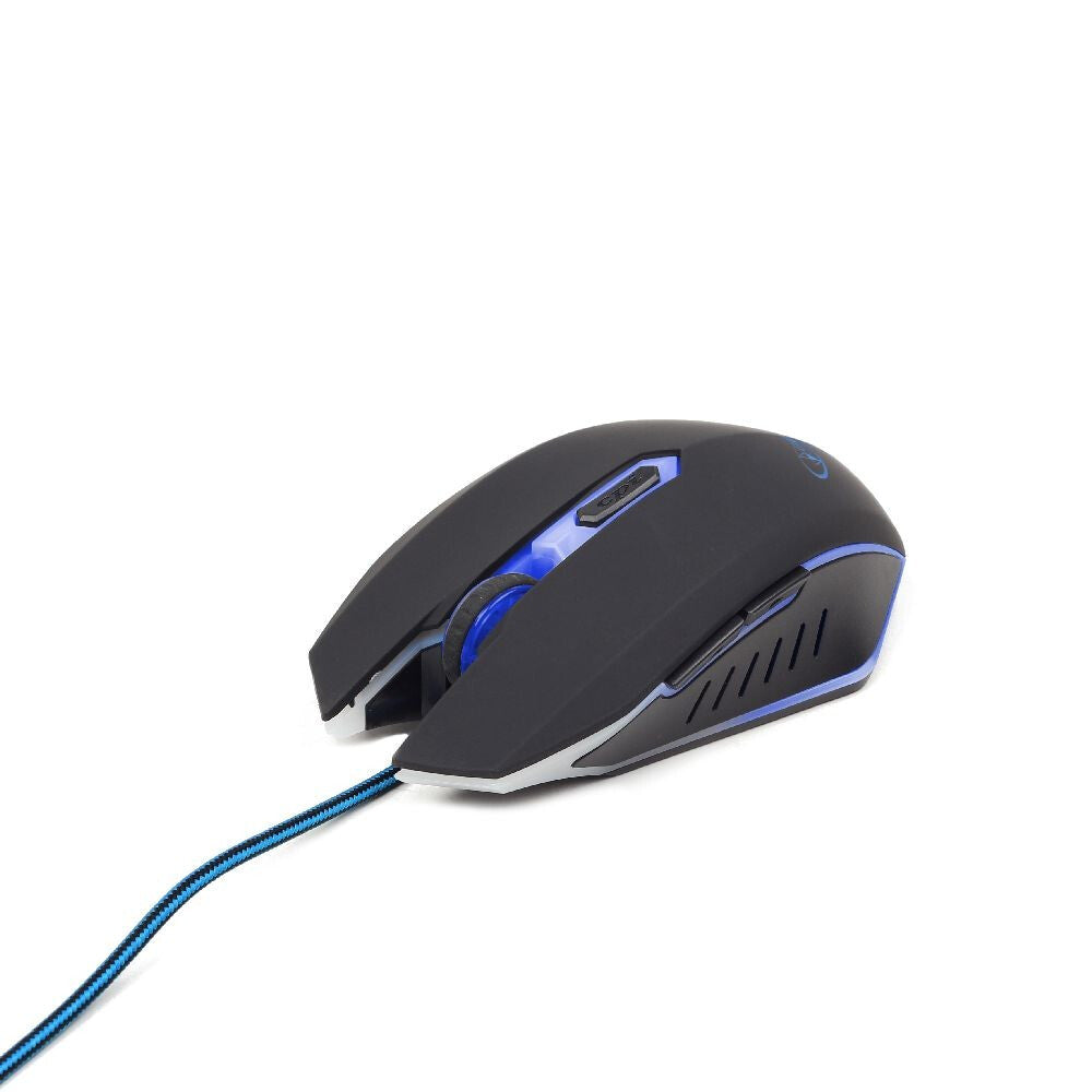 Gembird MUSG-001-B - Ambidextrous USB Type-A Mouse - 2,400 DPI