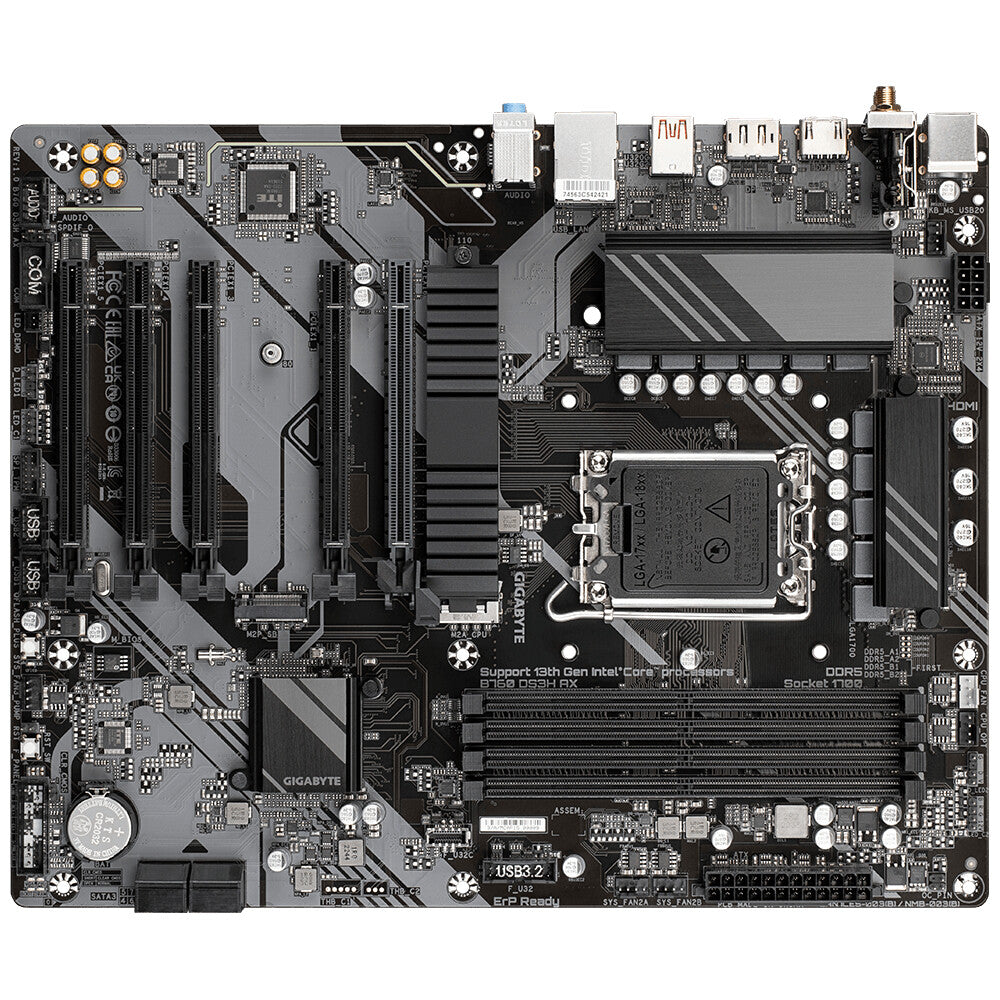 Gigabyte B760 DS3H AX ATX motherboard - Intel B760 Express LGA 1700