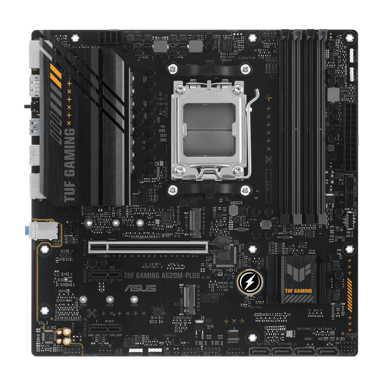 ASUS TUF GAMING A620M-PLUS micro ATX motherboard - AMD A620 Socket AM5