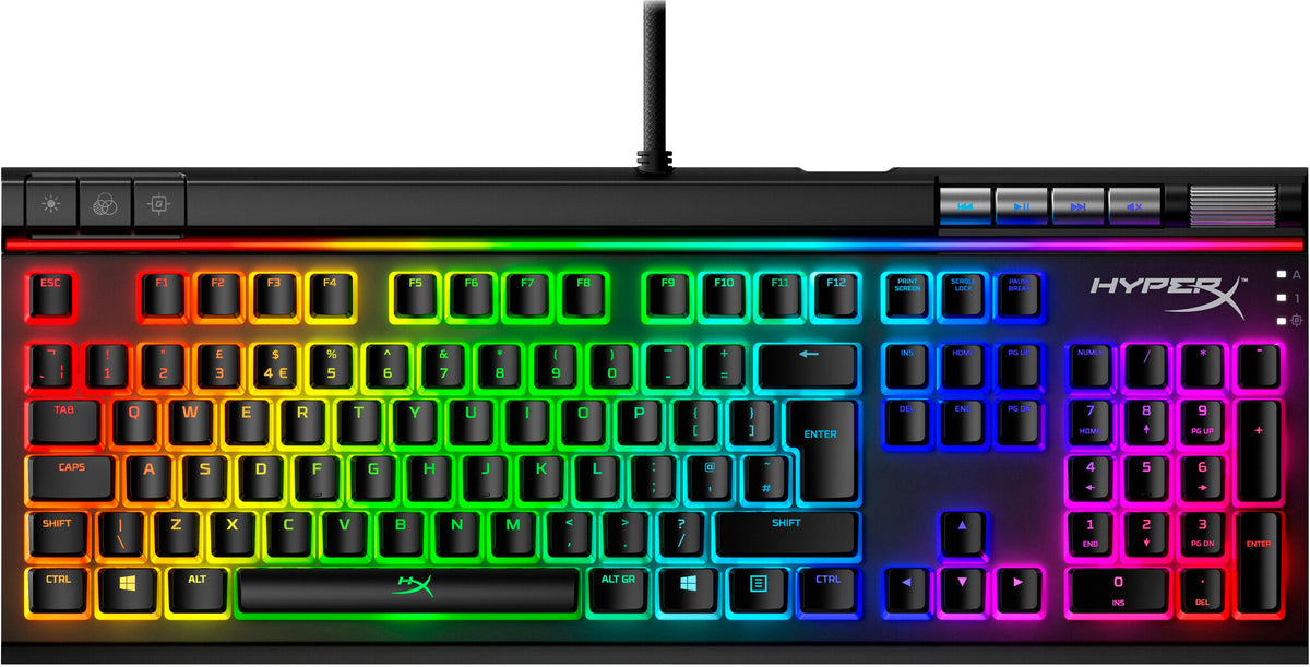 HyperX Alloy Elite 2 - USB Wired RGB Mechanical Gaming Keyboard in Black (QWERTY UK)