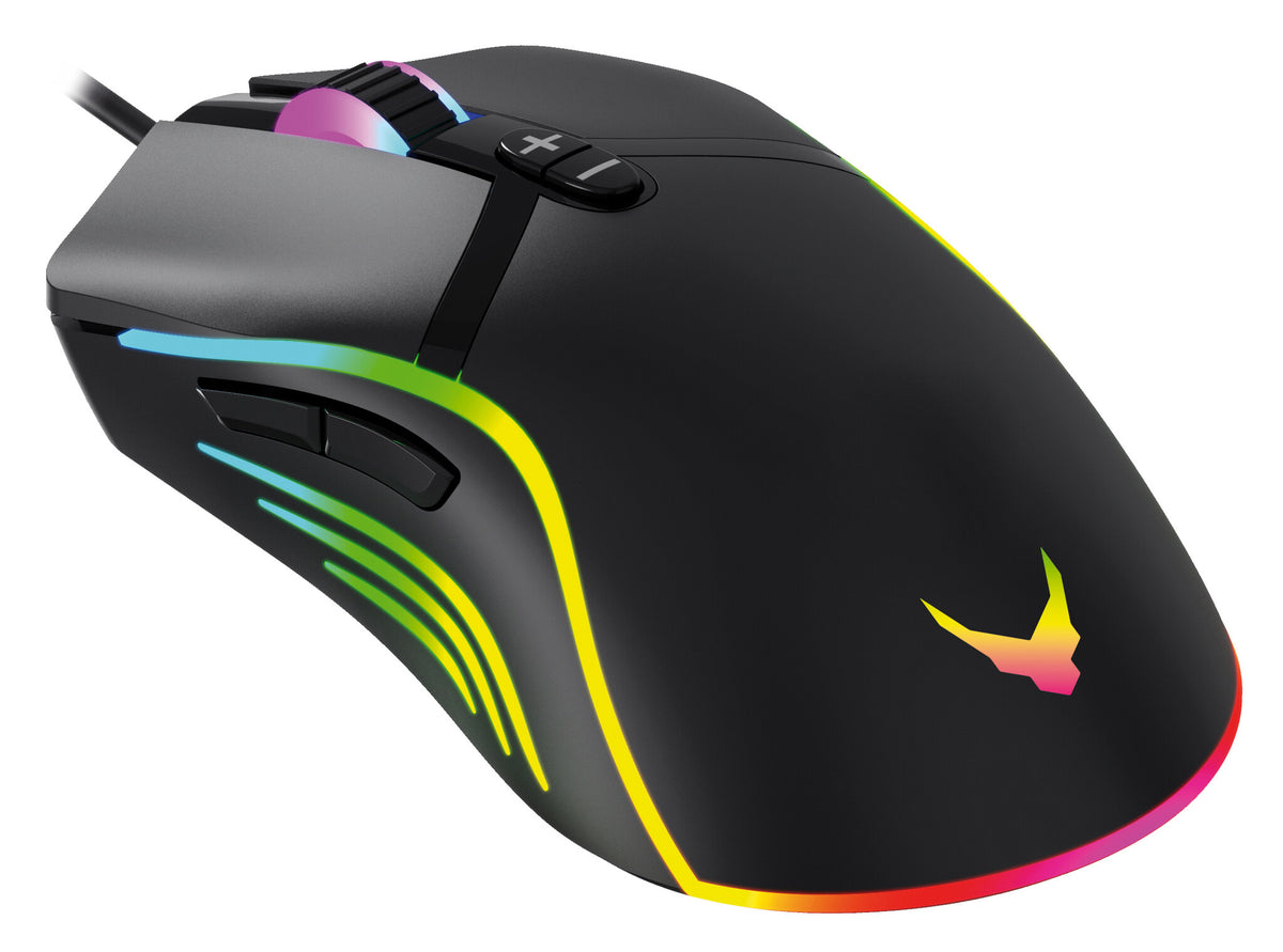 Varr Gaming USB-A Wired Optical RGB Mouse - 6,400 DPI