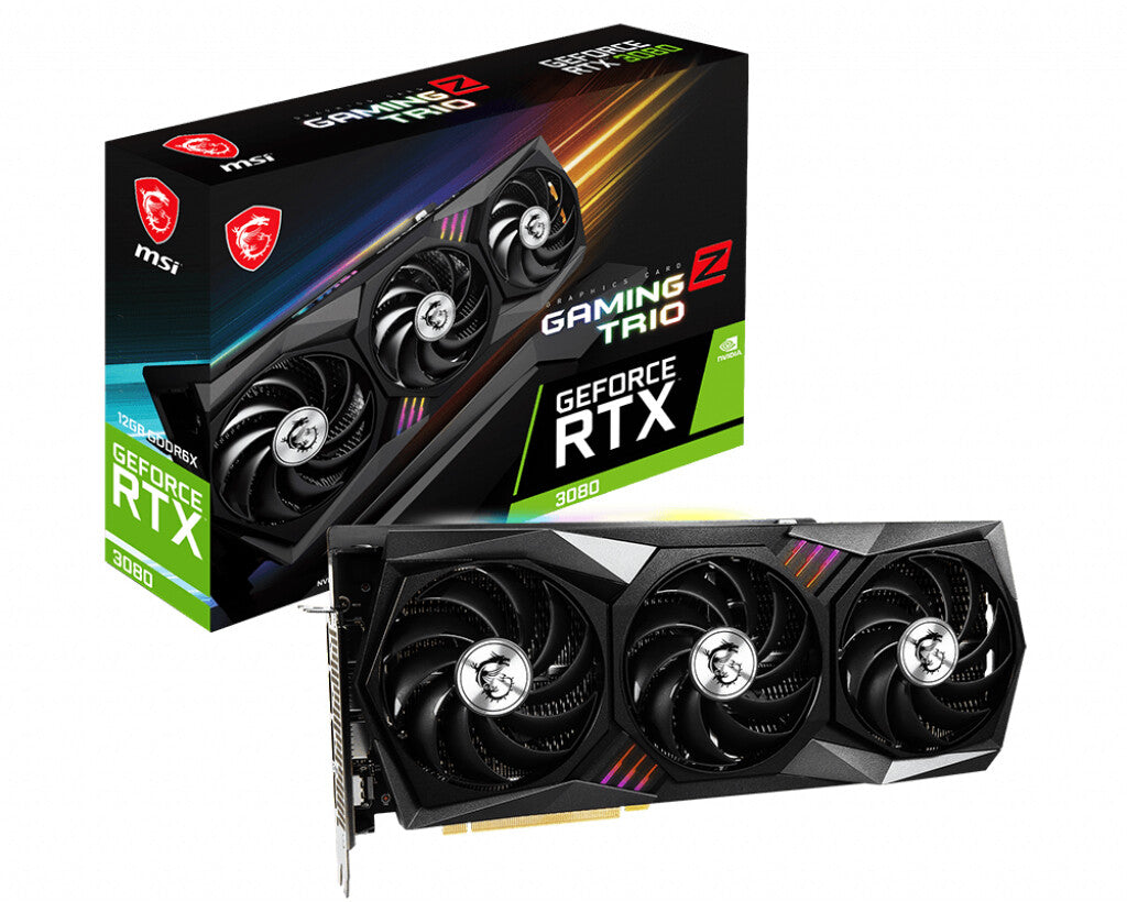 MSI GAMING Z TRIO LHR - NVIDIA 12 GB GDDR6X GeForce RTX 3080 graphics card