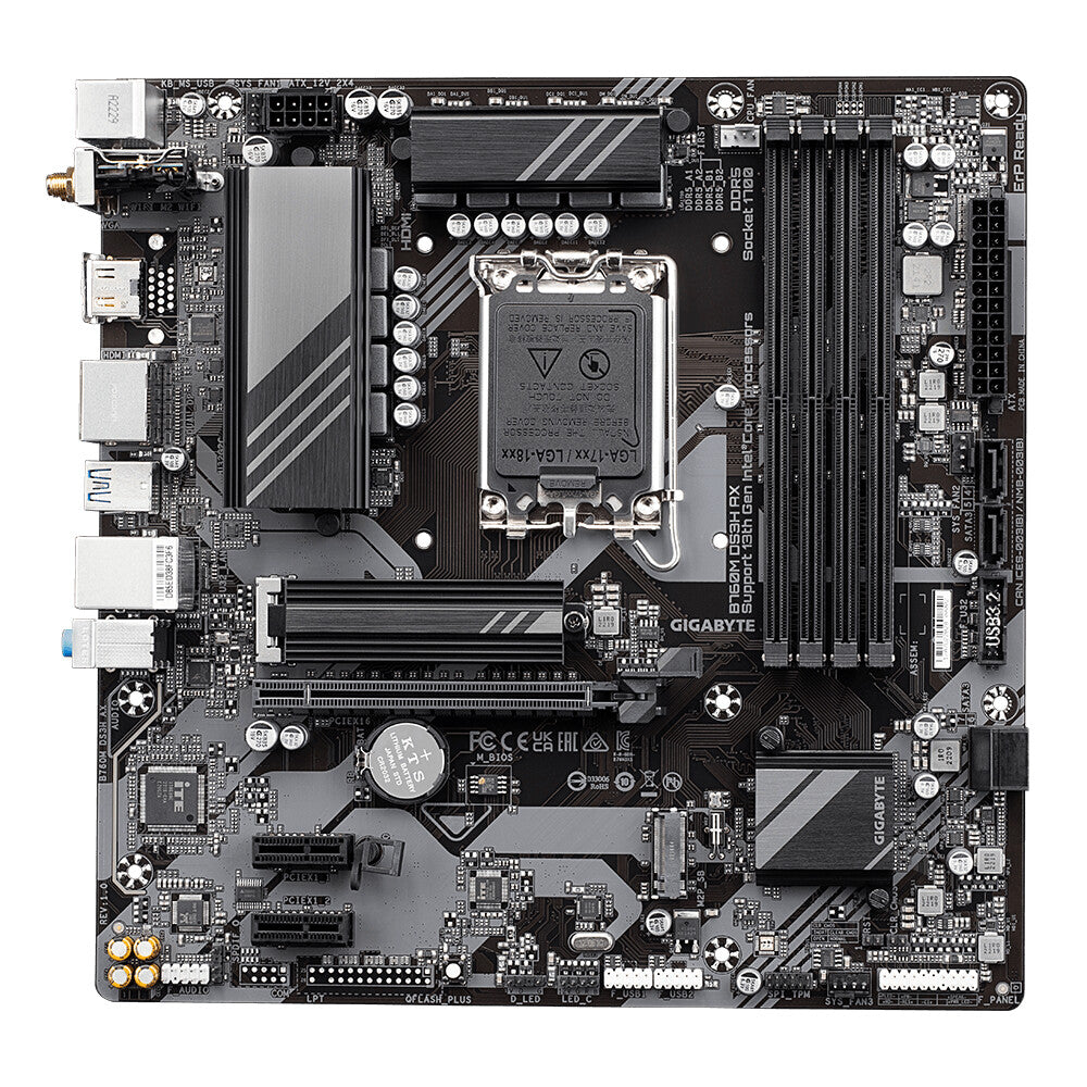 Gigabyte B760M DS3H AX Micro ATX motherboard - Intel B760 Express LGA1700