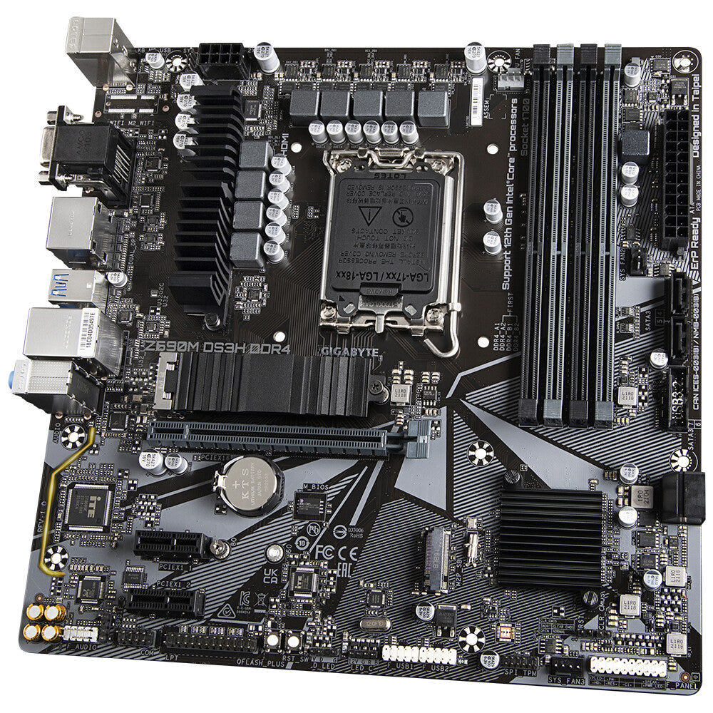 Gigabyte Z690M DS3H DDR4 (rev. 1.0) micro ATX motherboard - Intel Z690 LGA 1700