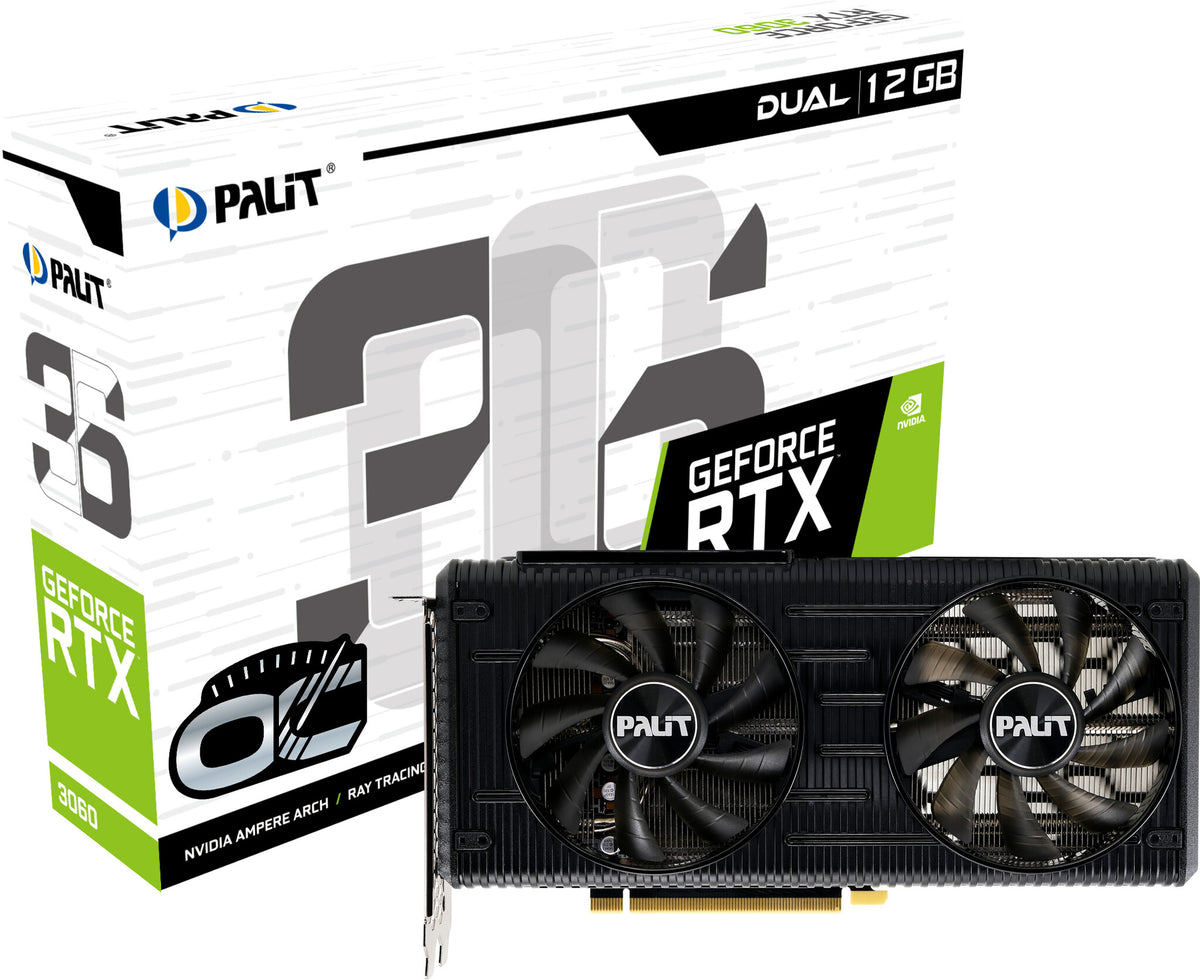 Palit Dual OC - NVIDIA 12 GB GDDR6 GeForce RTX 3060 graphics card